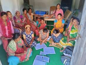 A meeting of Munibana Women's Group