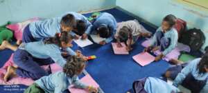 Art time at one of ETC's supported schools