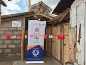 Newly constructed washroom facility for children