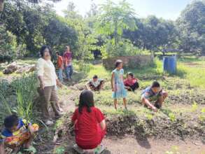 Kru Biap, counselor, started weekly visits