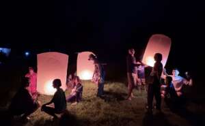 Lanterns take off with good new year wishes