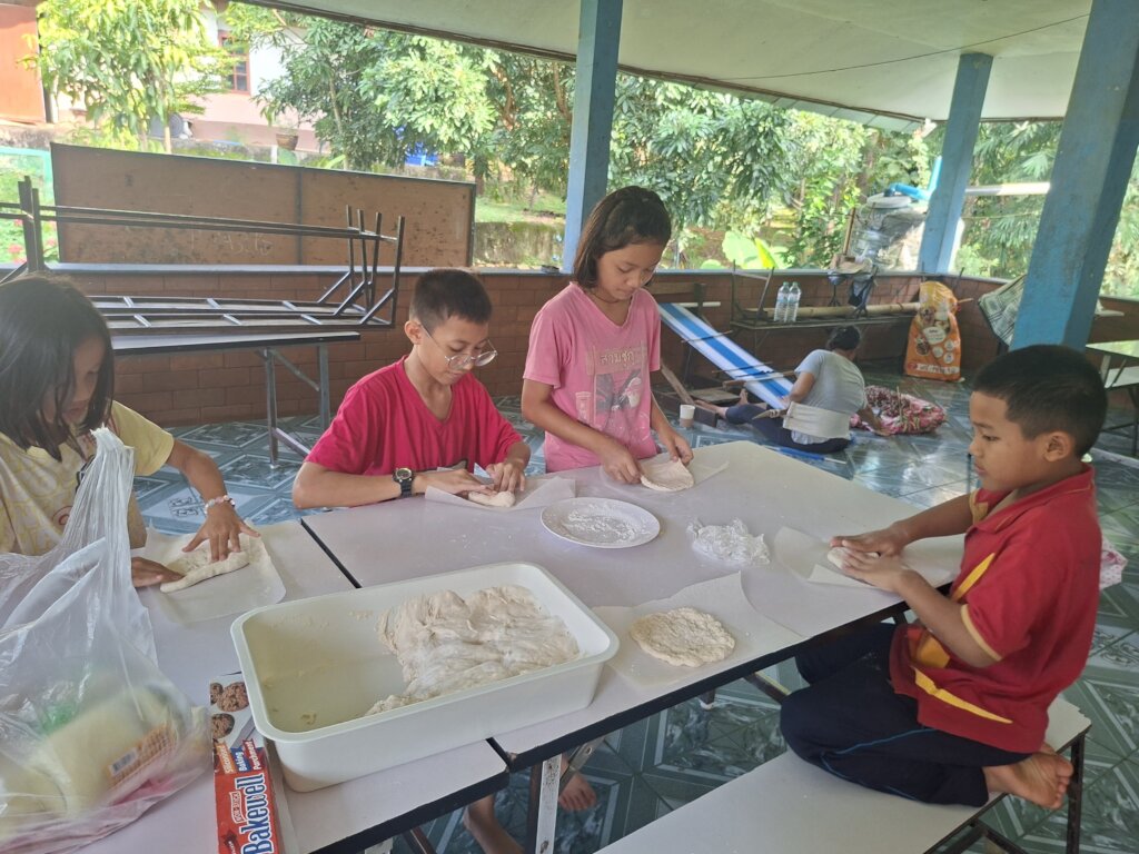 Fun Making Pizza During School Break