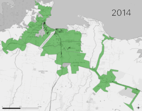 A time-lapse map illustrates SOIL's growth