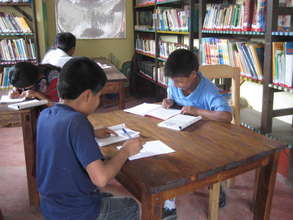 Students hard at work