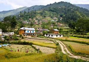 The beautiful valley near Godavari village