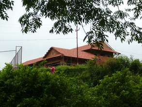 The roof on the new Ama Ghar building