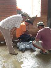 The plumbers at work