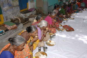 Meal sponsorship to poor old age people in india
