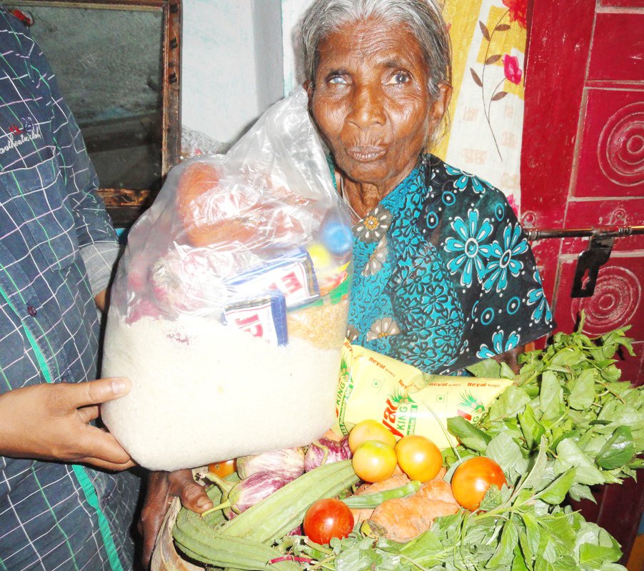 Donate Monthly Groceries for Poor Old Age Persons