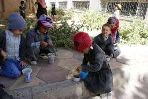 Kids are happy after the environmental activity