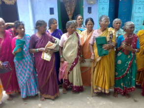 Cloths donation to poor old age people in india