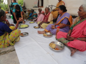 Help aged people india feeding the hungry needy