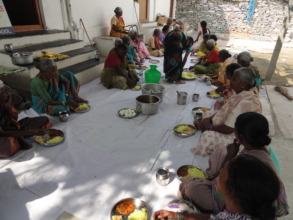 Elderly midday meal sponsorship to poor elderly
