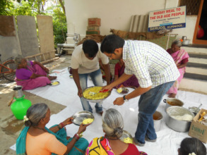 meal sponsorship to poor elderly persons in andhra