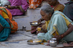 Nutritious meal sponsorship to poor oldage persons