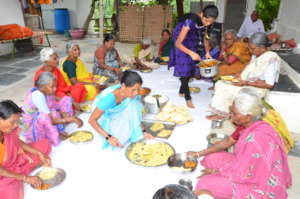 Old age care NGO sponsoring meals for deprived