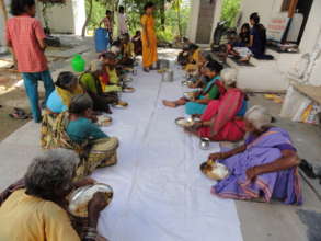 SERUDS India sponsoring meals for senior citizens