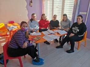 JUMP Math teachers roup reflection at Mila Pre-K