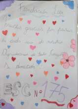 Children of School 175 say thank you!