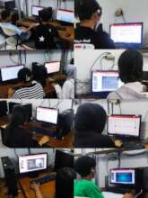Computer learning session in Champions Class