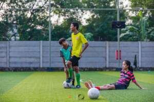 Sam as Futsal Coach Assistant