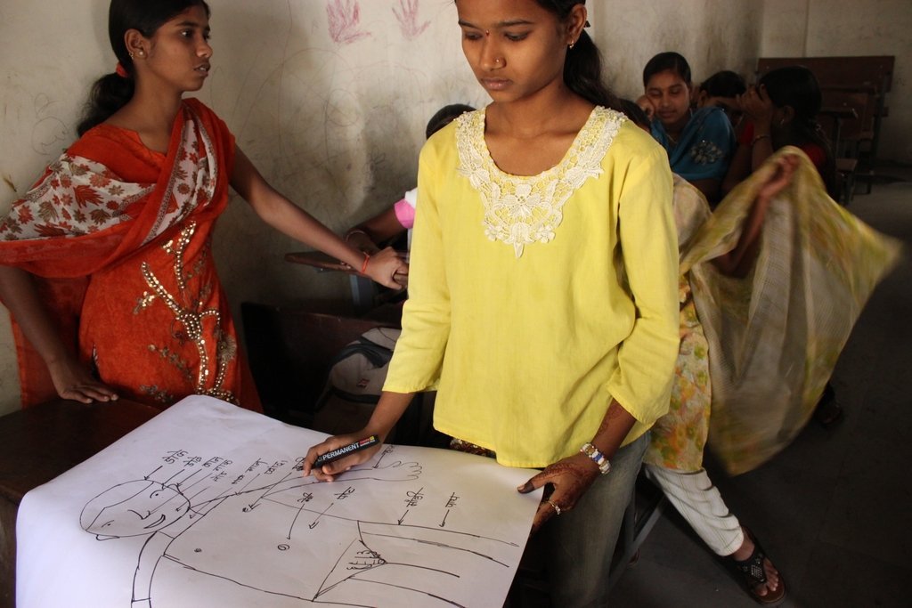 Sanitation and counseling for 3000 kids in india