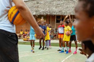 The excitement of playing sports.