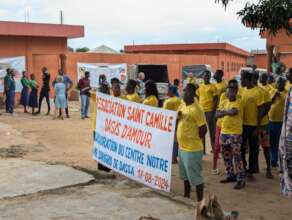 Grand Opening parade in Dassa, Benin