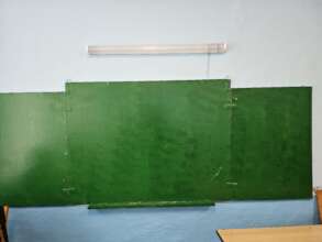 Old green chalkboard