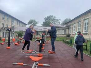 Our Director Martin Wilcox with the Headteacher