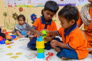 Engaging children in stimulating activities