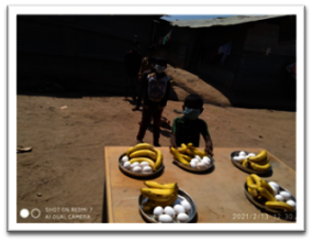 Fortnightly nutrition distribution