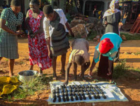 Intergenerational Briquette-Making