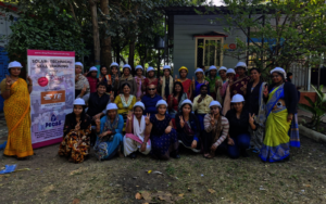 Participants at an EV Rickshaw Training