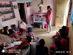 Women at a menstrual hygiene awareness session