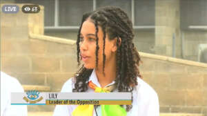 Lily's TV interview for the Children's Parliament