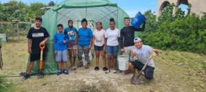 Volunteers with the Community Garden Project