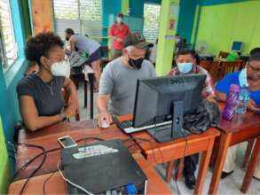 Tech Summer Camp; on left is OA Teacher Florence