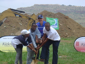 The ground is broken.