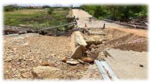 Flood damage during the end of September