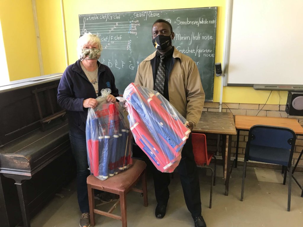 Music tubes for Isiphiwo Primary School