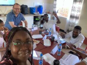 Teachers engaged in capacity building workshop