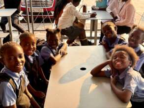 Joyful Lunch with the students