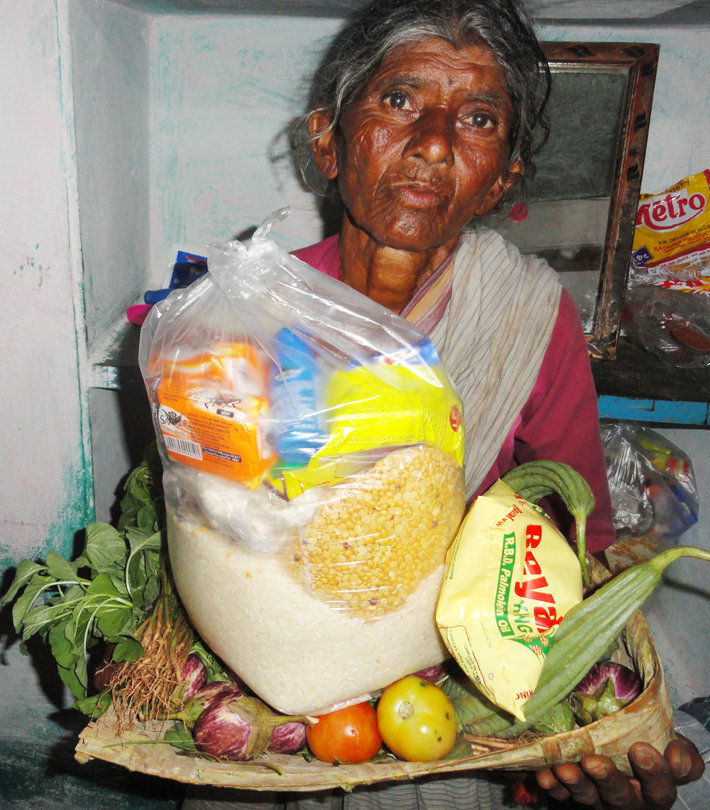 Donate Monthly Groceries for Poor Old Age Person