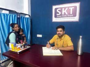 Sunita with her daughter in 2026 at a clinic