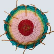 paper plate weaving