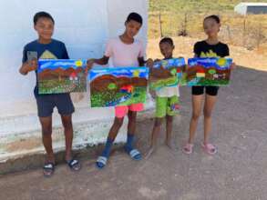 weekly art lessons for rural children