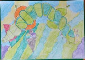 caterpillar art
