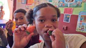 enjoying healthy nutrition