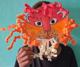 making lion masks